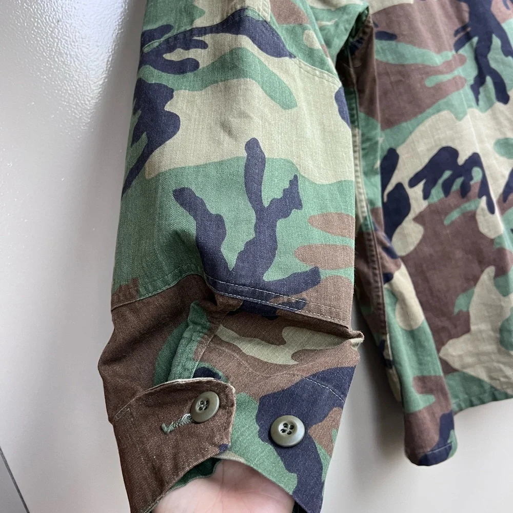 US Army Military Tactical Combat Woodland BDU Streetwear Jacket Sergeant Camo XL - Picture 11 of 13